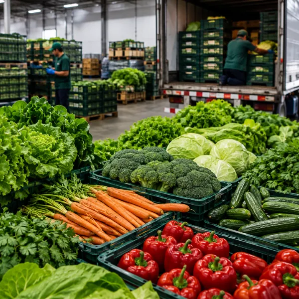 Abastecimiento de verduras al por mayor